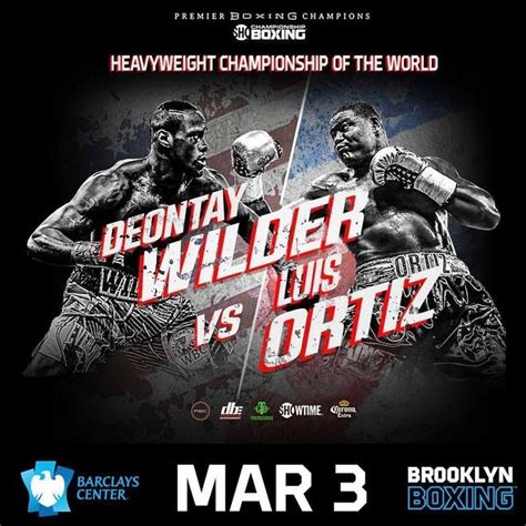 Deontay Wilder vs. Luis Ortiz (1st meeting) .